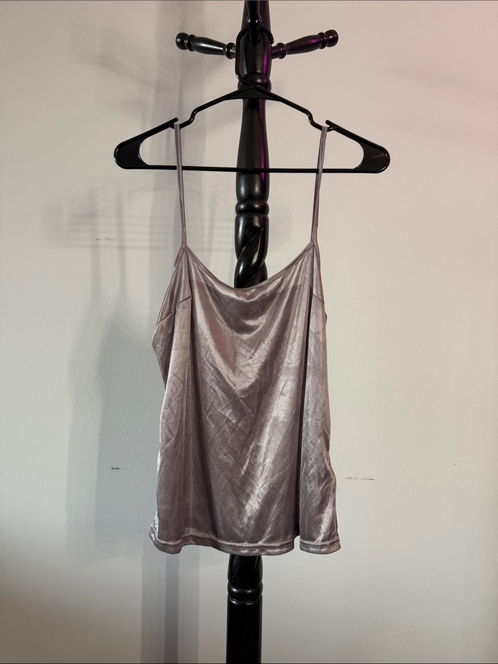 Cecico Silver Satin Slip Chemise